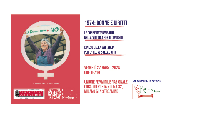 1974: Donne e Diritti @ Unione Femminile Nazionale